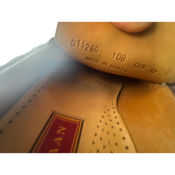 Cole Haan Loafers 10 B Country Hand Sewn Brown Leather SlipOn VTG Made in Brazil main image 9